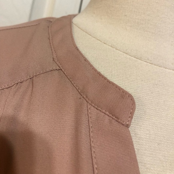 torrid Harper Georgette Pullover 3/4 Sleeve Pink Sheer Blouse with buttons - Picture 9 of 9